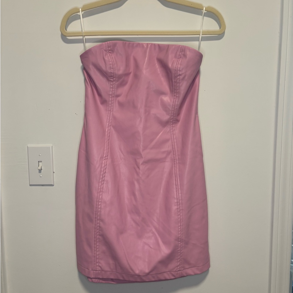 Princess Polly Pink Strapless Mini Dress